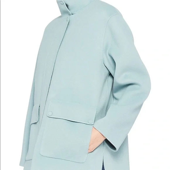 Theory Double Face Wool And Cashmere Utility Coat